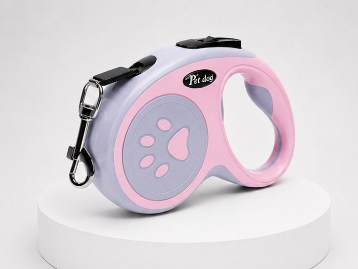 Everyday Retractable Leash in pink