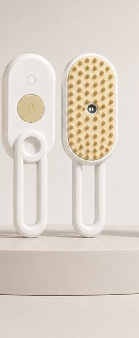 Calm Touch Grooming Duo in tan & white